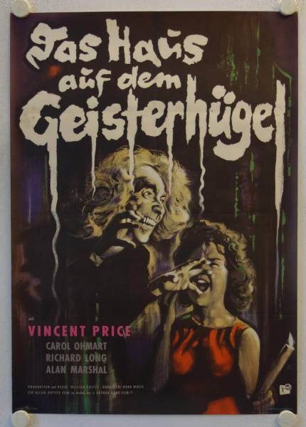 Das Haus auf dem Geisterhügel originales deutsches Filmplakat